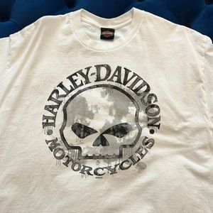 HARLEY DAVIDSON T- Shirt, Oconomowog, WI - XL - White